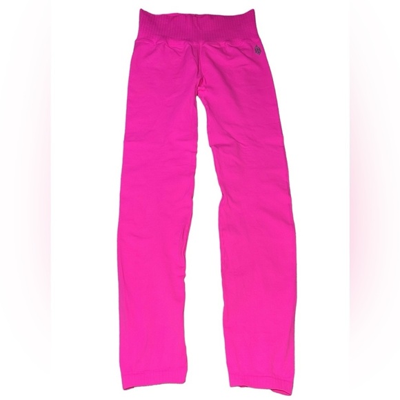 {NWOT Free People Movement High-Rise 7/8 Length Good Karma Legging Hot Pink XS/S - Picture 5 of 13
